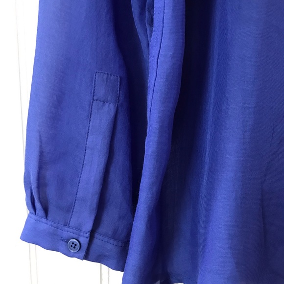 LOFT blue sheer cover up, NWT, women’s small - Picture 2 of 8